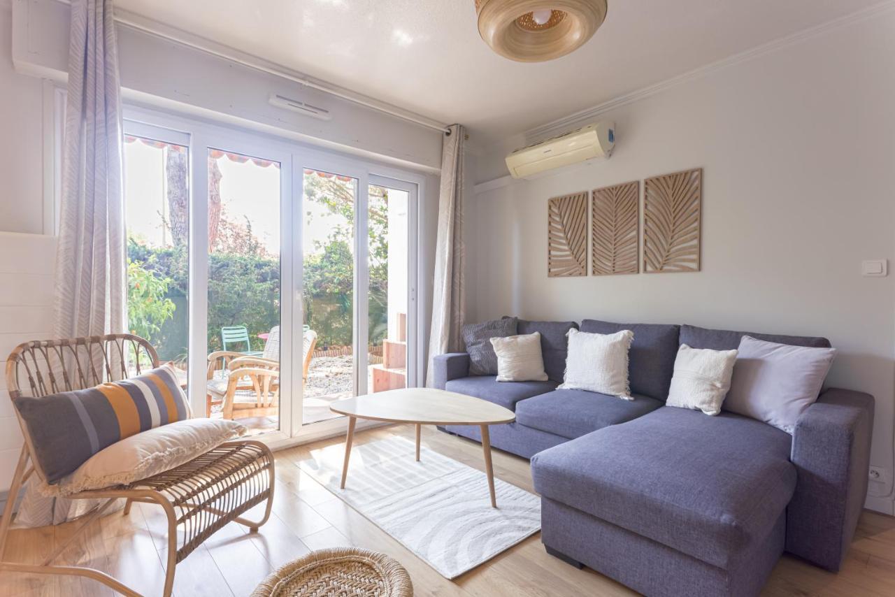 Beauvallon Plage - Magnifique T2 Avec Jardin, Proche Centre, Mer Antibes Kültér fotó